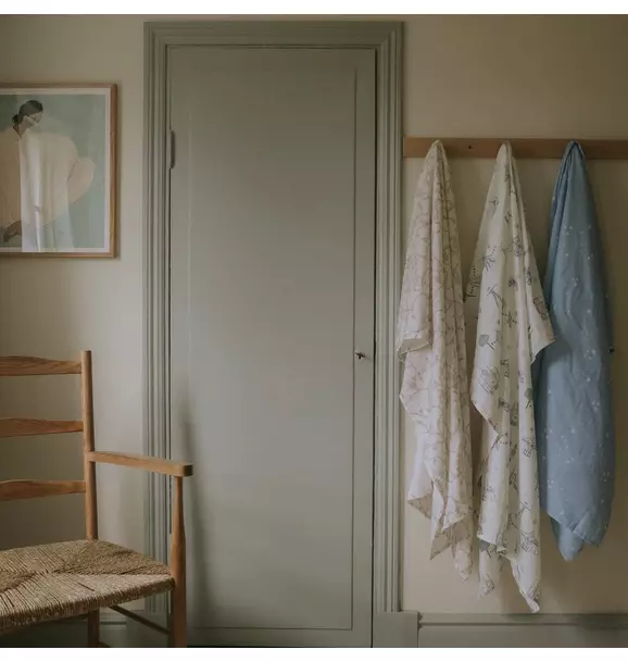 Adventures in Wonderland Swaddle - Aqua