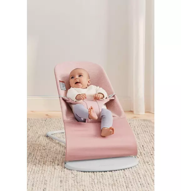 Baby Bouncer Bliss: 3D Jersey | Light Pink