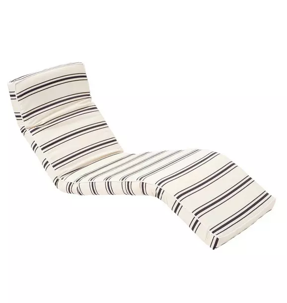 The Lounger Chair: Charcoal Stripe