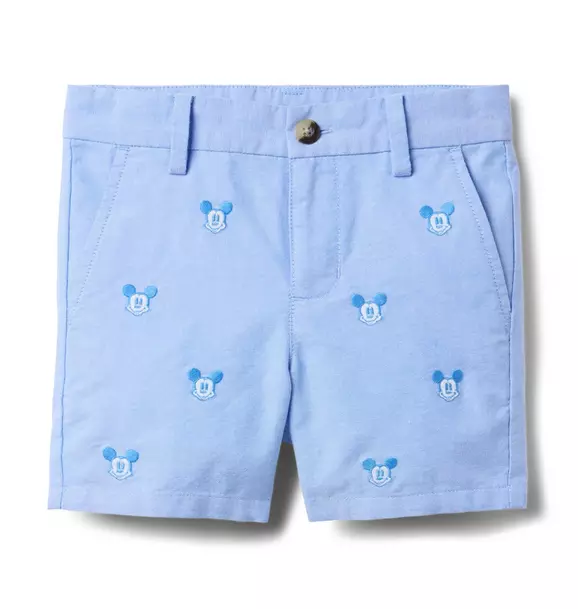 Disney Mickey Mouse Embroidered Oxford Short