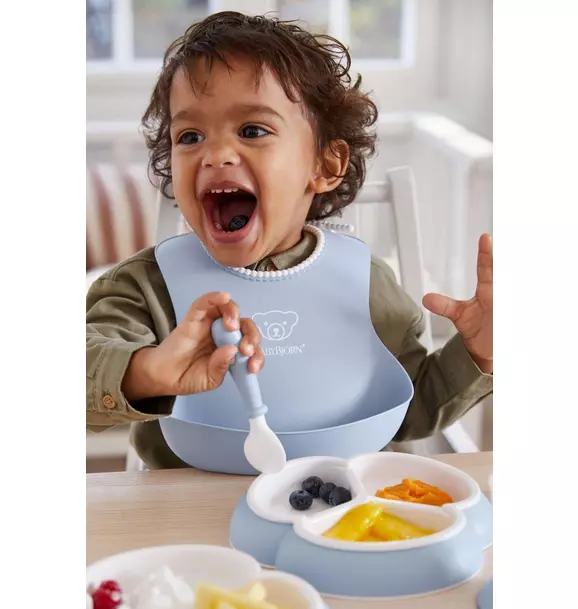 Baby Bib 2-Pack, Green / Blue