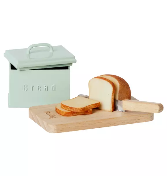 Bread Box w/ Utensils, Miniature