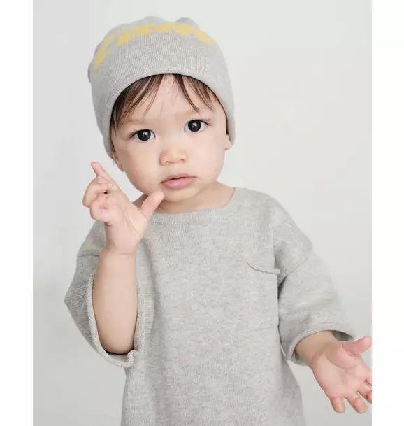 Boxy Cotton Tee Pocket - Heather Grey