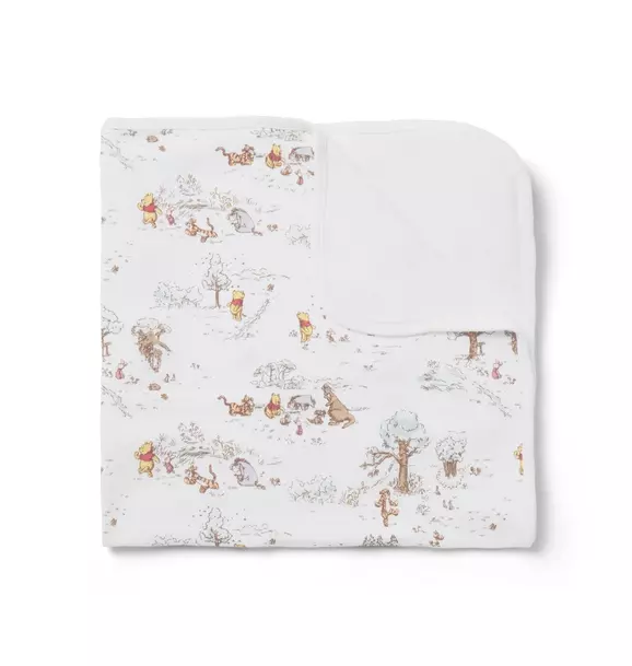Disney Winnie The Pooh Toile Baby Blanket