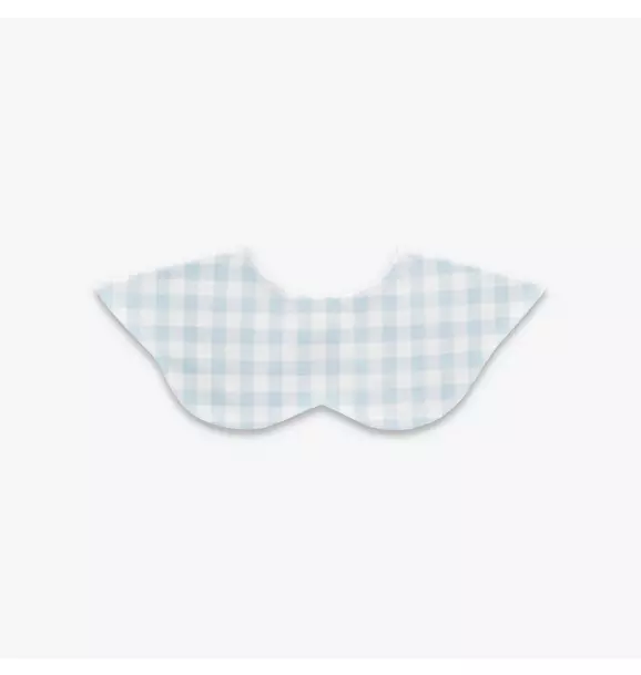 Picnic Gingham Winglet Bib - Blue