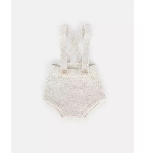 Suspender Bloomers Fuzzy - Ecru