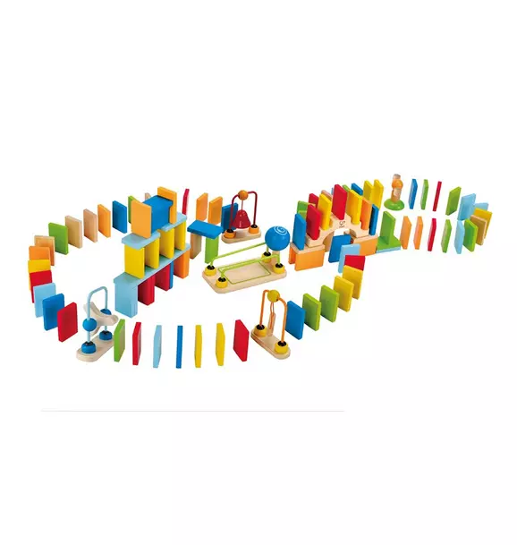 Wooden Domino Ball Set: Dynamo - 107 Pieces
