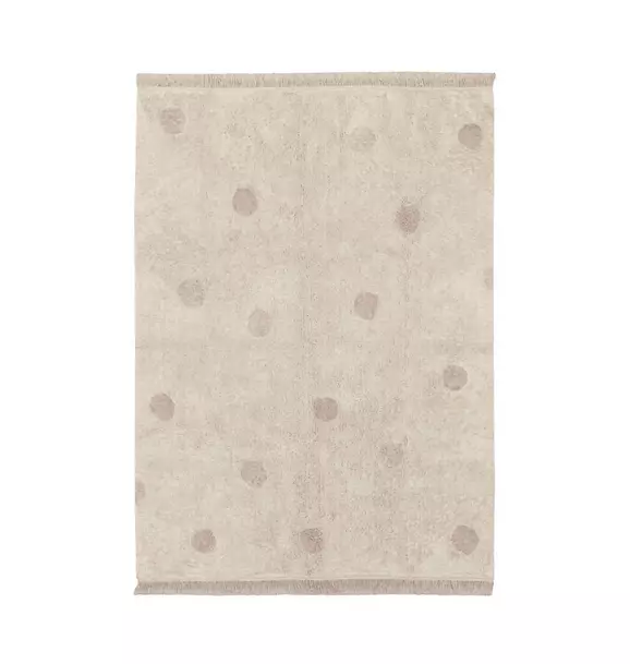 Washable Rug Hippy Dots Vintage Nude