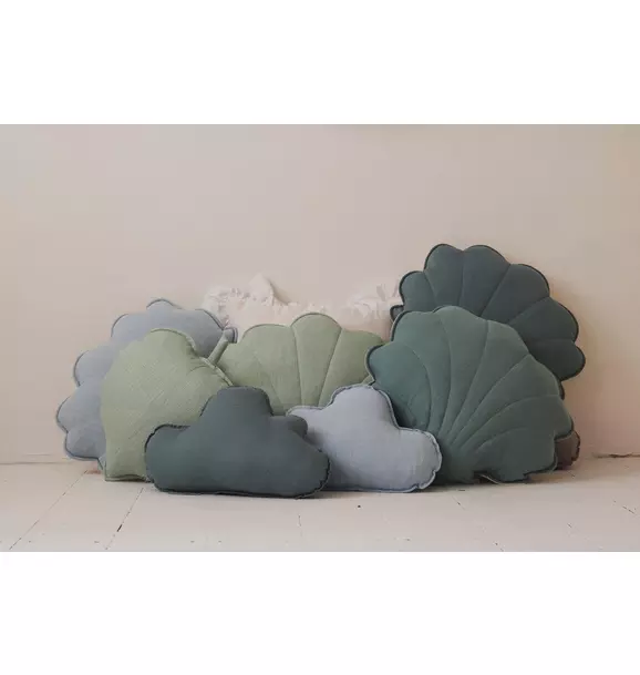Linen “Eye of the Sea” Cloud Pillow