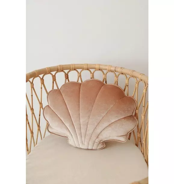 Velvet “Beige Pearl” Shell Pillow