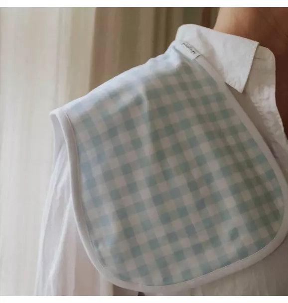 Picnic Gingham Burp Cloth - Blue