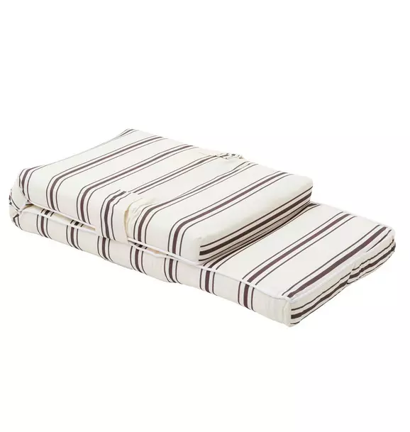 The Lounger Chair: Charcoal Stripe