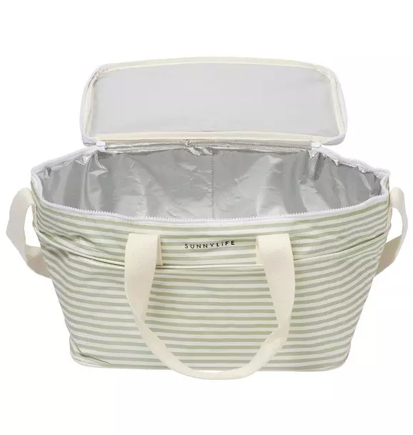 Light Cooler Bag - La Palma Sage Stripe