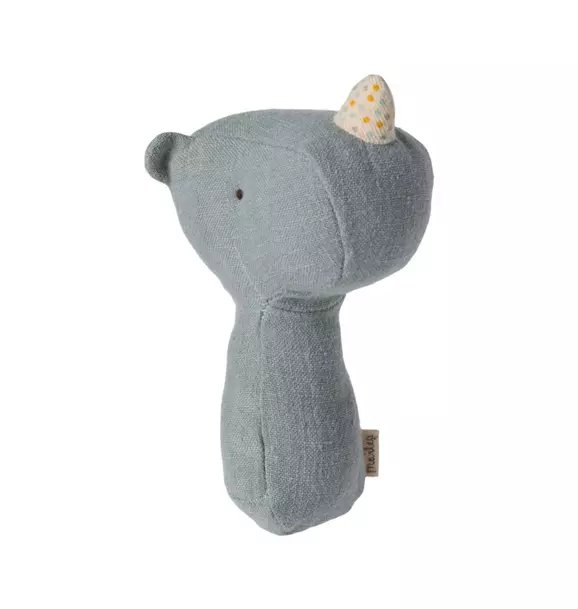 Lullaby friends, Rhino rattle - Dusty blue