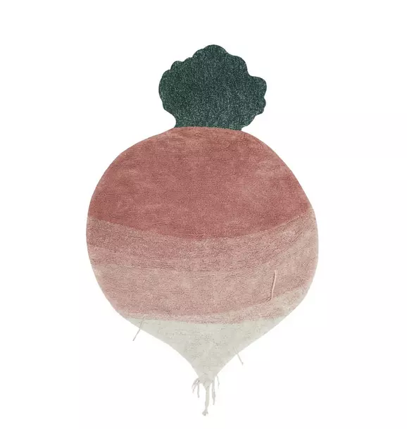 Washable rug Ramona the Radish