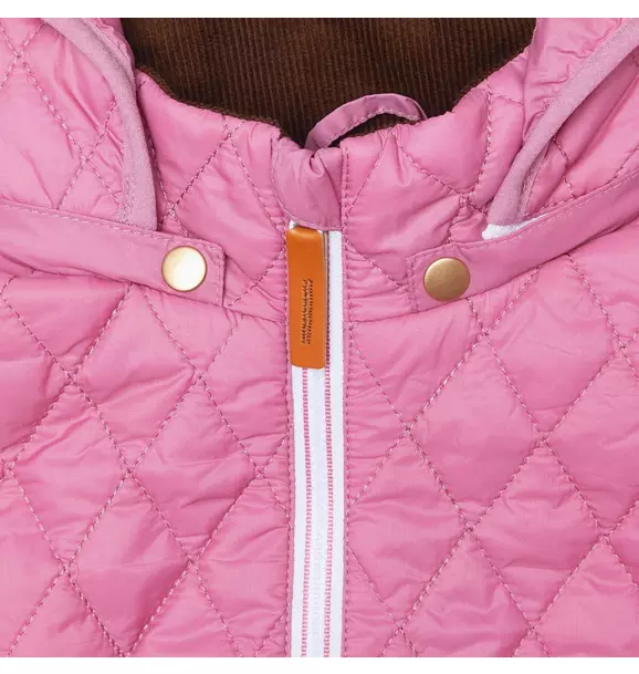 Rose Pink Quilted Puffer Coat