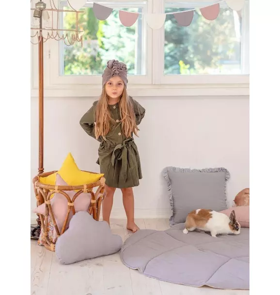 Linen “Grey” Cloud Pillow