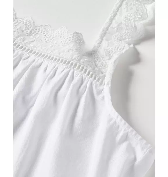 Women's Twill Esme Nightgown in White