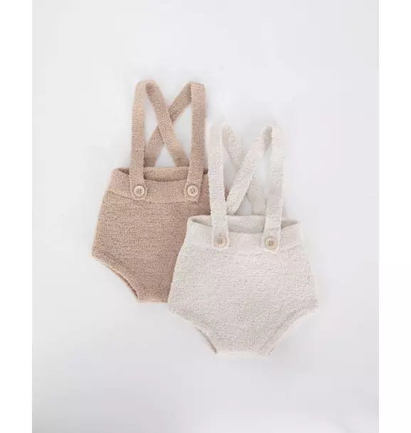 Suspender Bloomers Fuzzy - Ecru