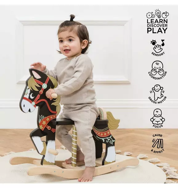 Classic Wooden Rocking Horse
