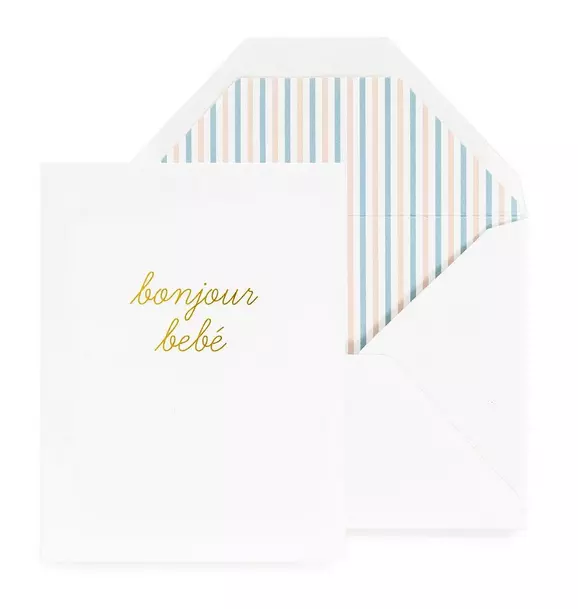 Bonjour Bebe Greeting Card