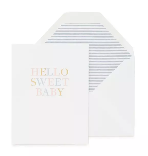 Hello Sweet Baby Greeting Card
