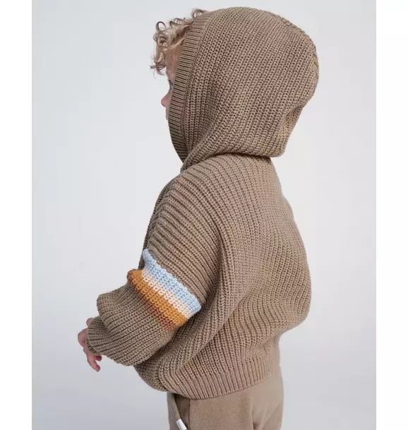 Hooded Sweater Chunky - Olive