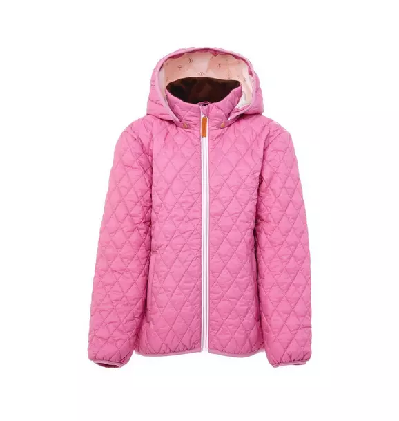 Rose Pink Quilted Puffer Coat