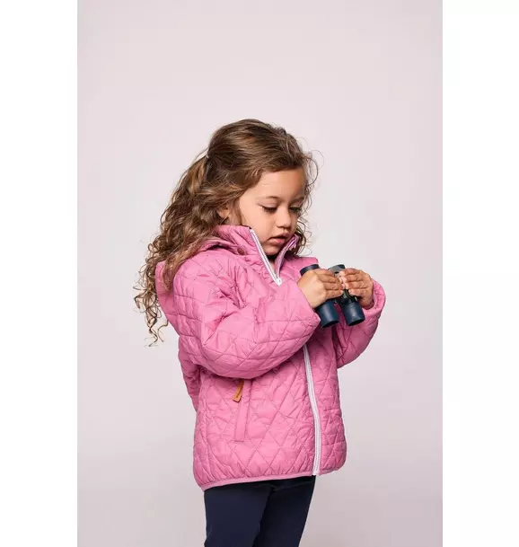 Rose Pink Quilted Puffer Coat