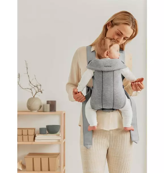 Baby Carrier Mini, 3D Jersey, Light Gray