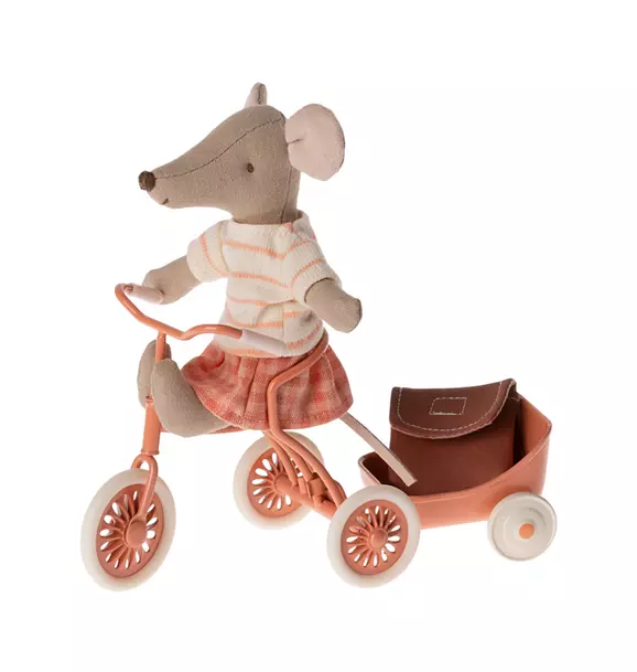Tricycle Mouse, Big Sister - Coral