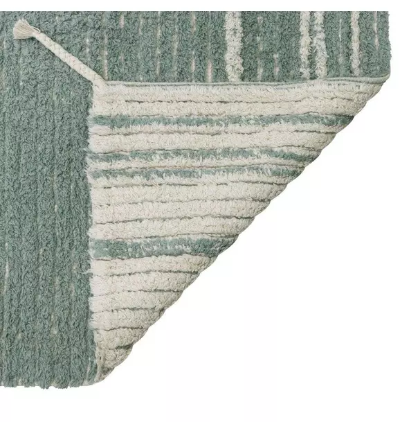 Reversible Washable Rug Twin Vintage Blue