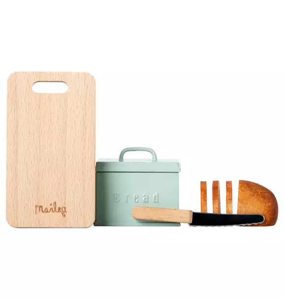Bread Box w/ Utensils, Miniature