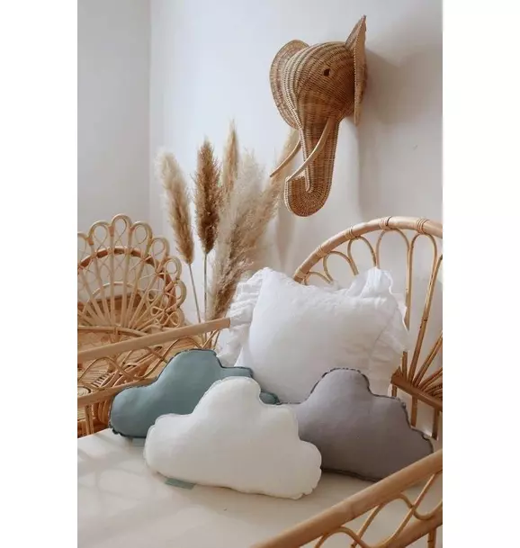 Linen “Grey” Cloud Pillow