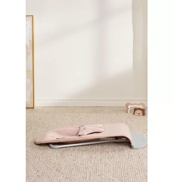 Baby Bouncer Bliss: Woven | Light Pink Melange