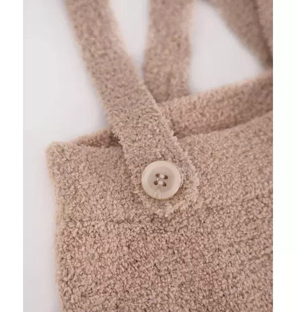 Suspender Bloomers Fuzzy - Pecan