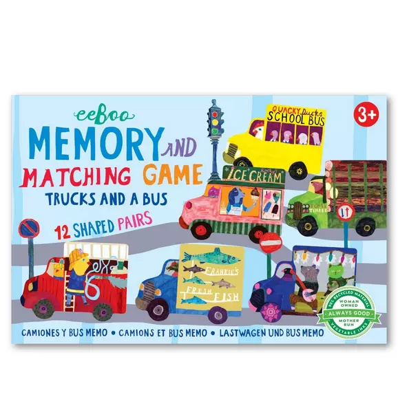 Trucks and a Bus Little Memory & Matching Game