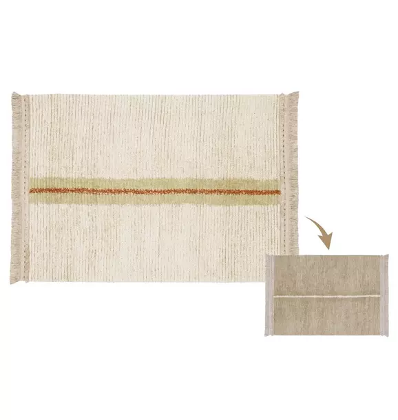 Reversible Washable Rug Duetto Sage