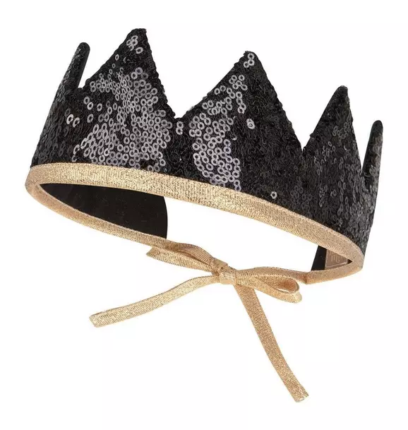 “Black Sequins” Fairy Tale Crown