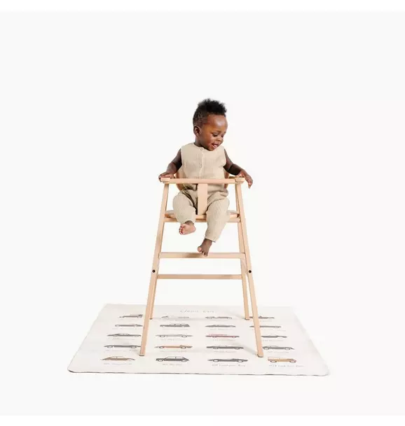 Mini High Chair Mat - Classic Cars