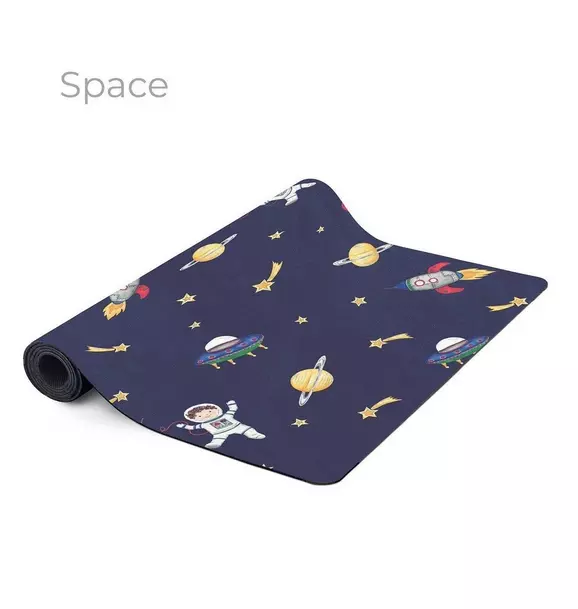 Printed Kids Yoga Mat: Space