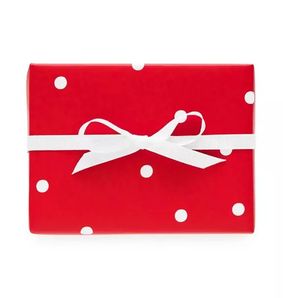 Red Scatter Dot Gift Wrap Roll