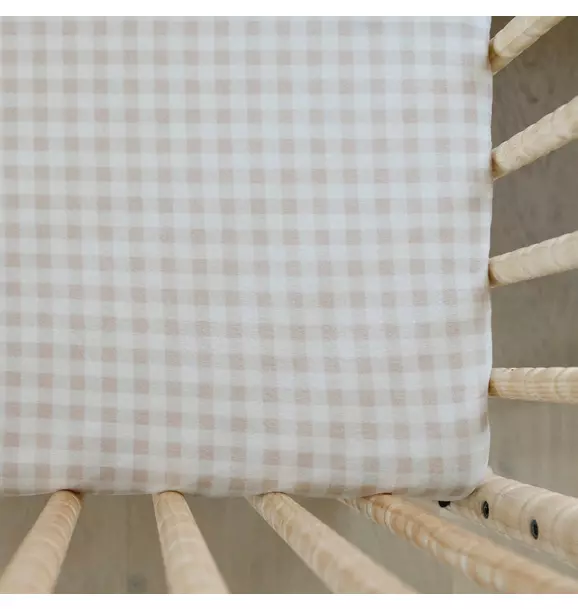 Gingham Crib Sheet