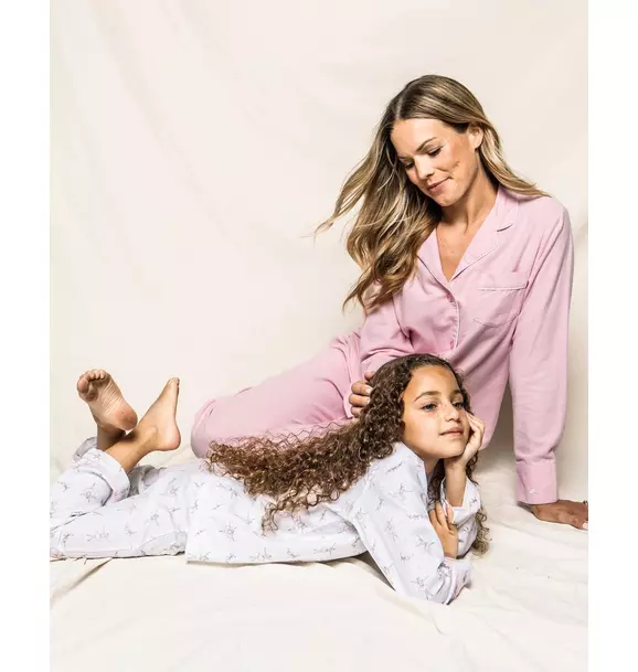 Kid's Twill Pajama Set in Sugar Plum Fairy