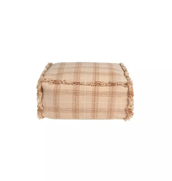 Handloom Pouf Rose