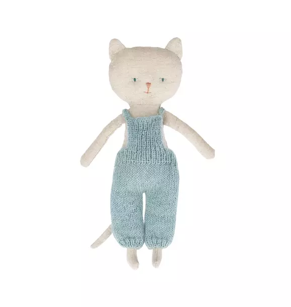 Kitten in Overalls - Blond