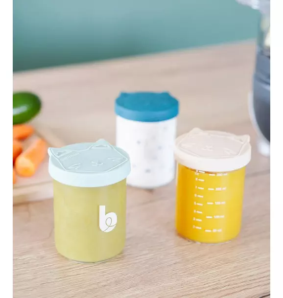 Baby Glass Food Jars Set of 6 (8.5oz Each)