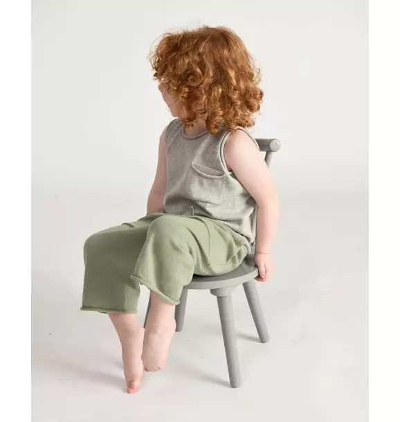 Cotton Relaxed Pants - Sage