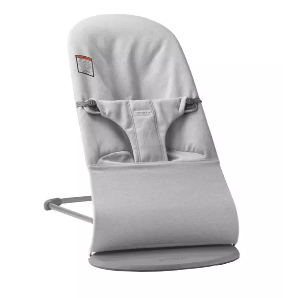 Baby Bouncer Bliss: Woven | Light Gray Melange