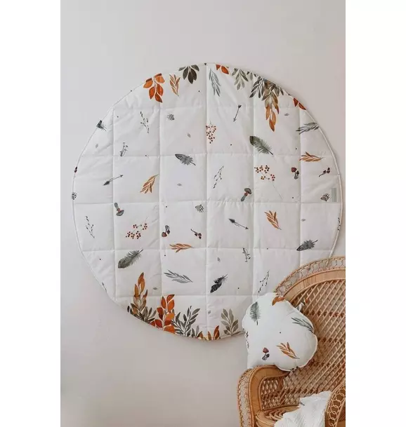“Forest Friends” Round Cotton Mat